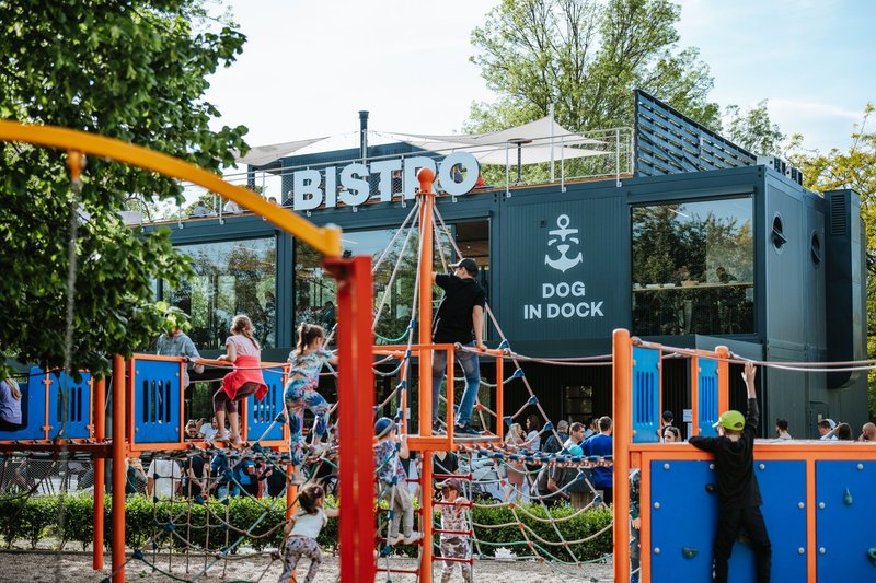 Bistro Dog in Dock